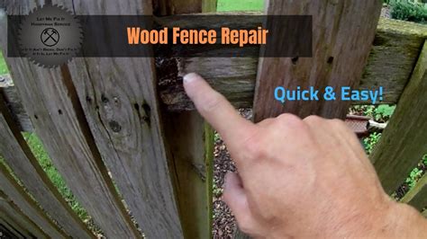 Wood Fence Repair Fix Your Fence Quick Easy And Cheap Let Me Fix It