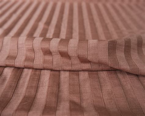 Dusty Mauve Rayon Wide Rib Knit Lyrical Fabrics