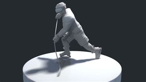 Hockey Player Model 10 No Texture 3d Model 3d Printable Cgtrader