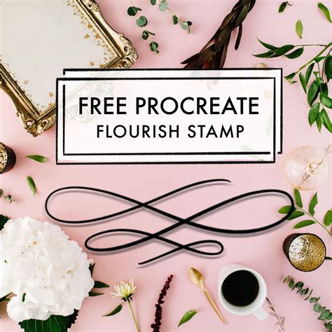 Free Procreate Flourish Stamp - Download | Free procreate, Procreate brushes free, Procreate