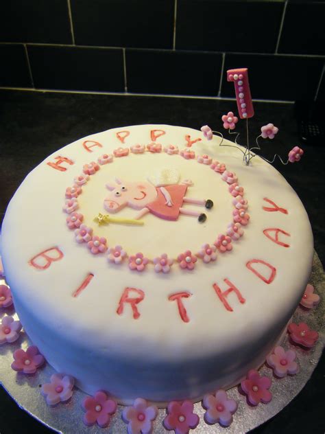 Peppa Pig 1st Birthday Cake Cake Birthday Cake