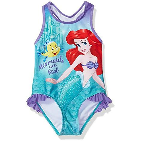 The Little Mermaid The Little Mermaid Ariel Girls Swimwear Swimsuit 4t Teal