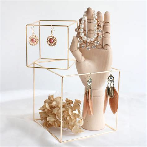 Wood Hand Jewelry Display Ring Display Stand Necklace Etsy Boutique