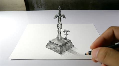 Of the three films, i think i enjoyed when the last sword is drawn the most. How to | 3D Drawing Master Sword from Zelda Breath of the ...