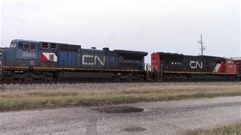 A407 And A431 Illinois Central Railroad Cn Youtube