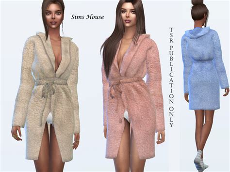 Womens Terry Bathrobe By Sims House At Tsr Sims 4 Updates