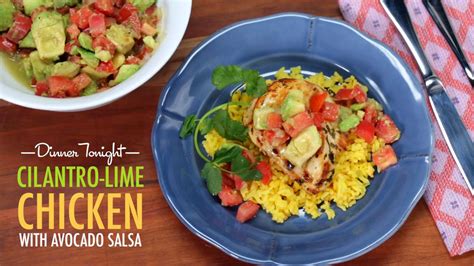 Combine tomato and next 3 ingredients, and optional salt if desired, in a medium bowl. How to Make Cilantro-Lime Chicken with Avocado Salsa Video ...