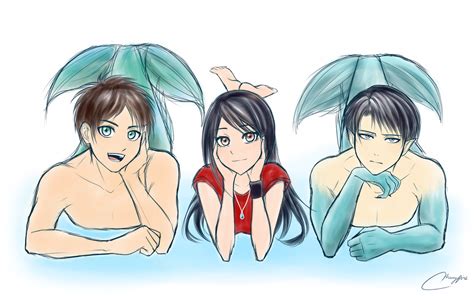 Attack On H2o You Say Eren X Veena X Levi By Vhenyfire On Deviantart