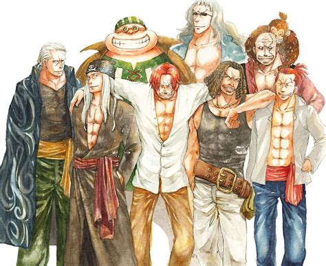 red hair pirates red haired shanks benn beckman lucky roo yasopp rockstar one piece one