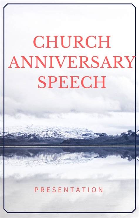 Sample Occasion Speeches For Church Anniversary Programs Churchgistscom