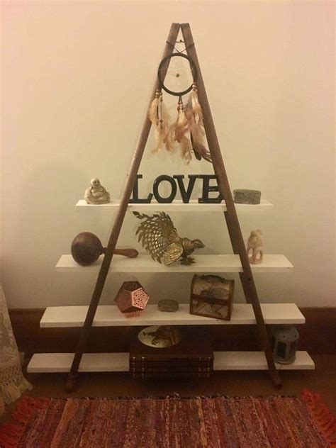Diy Shelf Made From Antique Wooden Crutches Diy Crafts