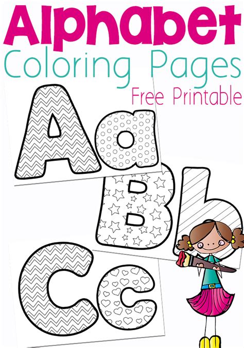 Free Printable Colored Alphabet Letters 8x105 Inch Rainbow Waves