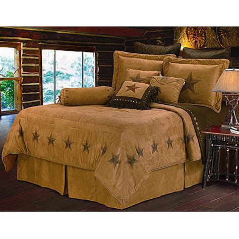 Get dreamy comforter sets at a great price at vcny home! Star Dark Tan Western Bedding Set Twin
