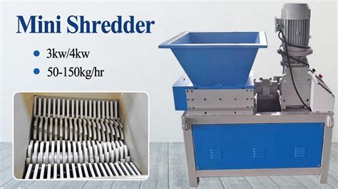 Mini Plastic Crusher Machine Small Industrial Shredder 50 150kghr