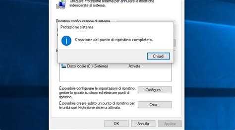 Come Creare Un Punto Di Ripristino Del Sistema In Windows 10