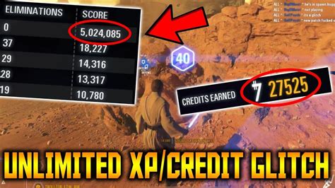 Unlimited Xpcredit Glitch Patched Star Wars Battlefront 2 Youtube