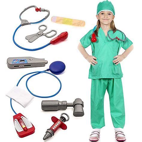 Doctor Surgeon Costume Kids Role Play Costume Doctor Fancy