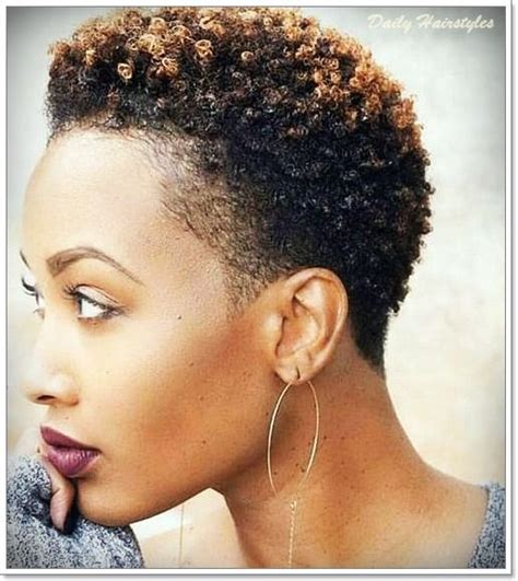 Natural Short Hairstyles For Black Women With Brown Color Informations