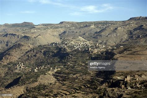 A General View Of High Mountains And Plateau Where Yemeni Coffee Is