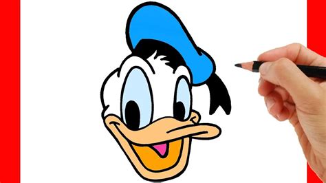 How To Draw Donald Duck Easy Step By Step Youtube