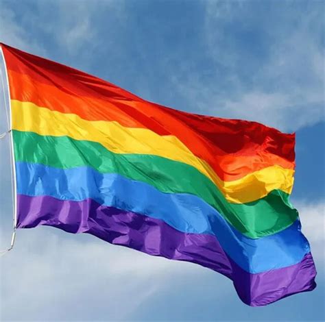 X Ft Rainbow Flag Polyester Lesbian Gay Pride Lgbt Home Decor Banner