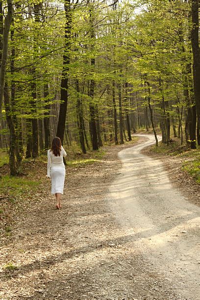 Forest Women Barefoot Walking Stock Photos Pictures And Royalty Free