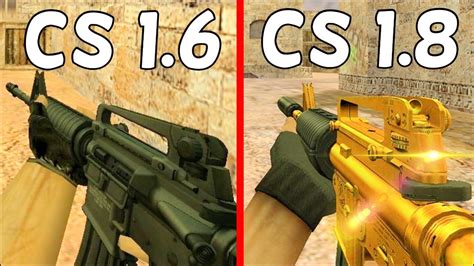 Counter Strike 16 Vs Counter Strike 18 Weapons Comparison Youtube