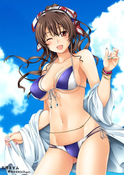 Safebooru 1girl Artist Name Ashigara Kantai Collection Bangs Bikini