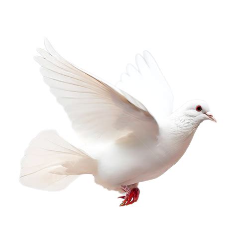 White Dove Flying Isolated On Transparent Dove Flying Peace Dove Png