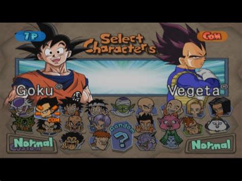 I unlocked some characters from wishies of shenron and history. Dragon Ball Z: Budokai All Characters PS2 - YouTube