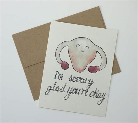 Hysterectomy Recovery Card Hysterectomy Get Well Card Etsy Canada