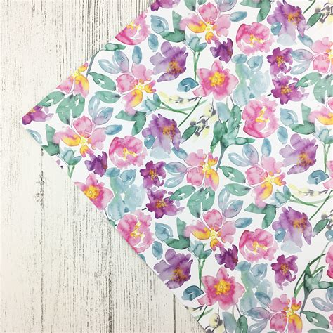 Peony Floral Wrapping Paper 2 Sheets Alicemillin