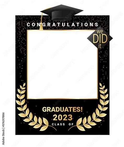 Congratulations Graduates Class Of 2023 Photo Booth Prop Graduation