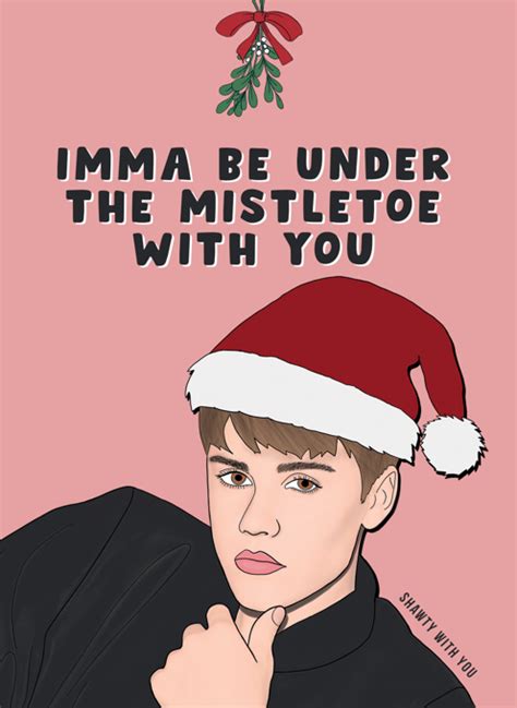 Justin Bieber Christmas Card By Bonne Nouvelle Cardly