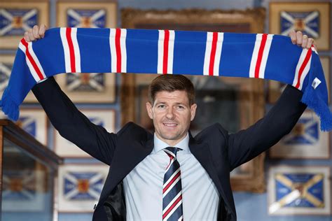 Steven gerrard is unveiled as rangers manager in front of fans at ibrox. Rangers manager Steven Gerrard and assistant Gary McAllister welcomed to Glasgow by the Union ...
