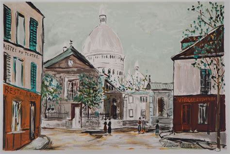 Maurice Utrillo Sacré Coeur Of Montmartre Lithograph At 1stdibs