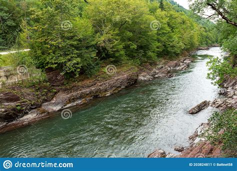 Journey Nature Along The Beds Of Mountain Rivers Stock Image Image