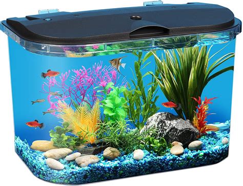 Koller Products 5 Gallon Aquarium Kit With Led Lighting And Power