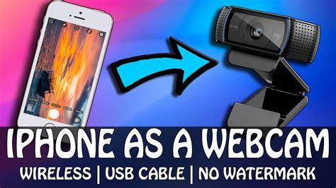 How To Use Iphone As A Webcam Using Usb Cable And Wifi No Watermark