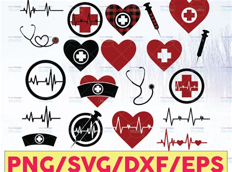 Heartbeat Svg Bundle Stethoscope Svg Nurse Healthcare Ekg Heart Beat