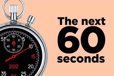 Things That Will Happen In The Next 60 Seconds Readers Digest