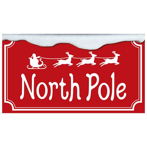 North Pole Skylt