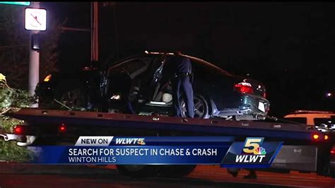 Police Driver Leads Police On Chase Crashes