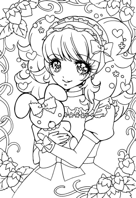Anime Lineart Cute Coloring Pages Coloring Book Art Coloring Books