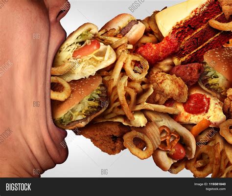 Eating Junk Food Image Photo Free Trial Bigstock