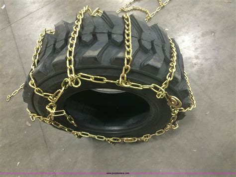 4 Case 12x165 Hardened Skid Steer Tire Chains In Tonganoxie Ks