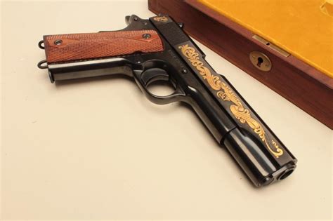 Cased Colt John Browning Commemorative 1911 1981 Semi Auto Pistol 45 Acp