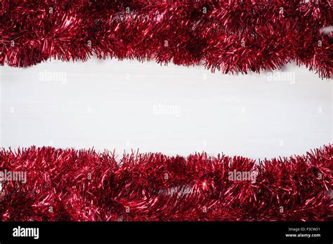 Christmas Tinsel Border Hi Res Stock Photography And Images Alamy