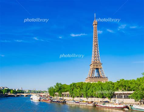 世界遺産 パリのセーヌ河岸 エッフェル塔 写真素材 7139484 フォトライブラリー Photolibrary