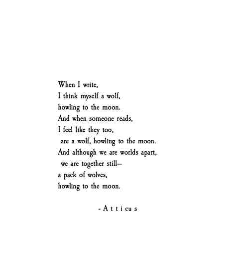 Poem Wolves And Moons Written By Atticuspoetry Atticuspoetry
